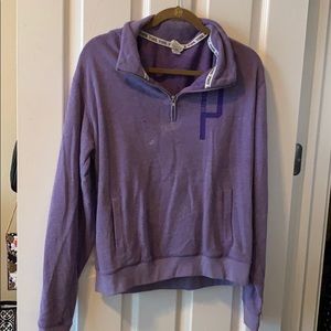 Quarter Zip PINK Sweatshirt
